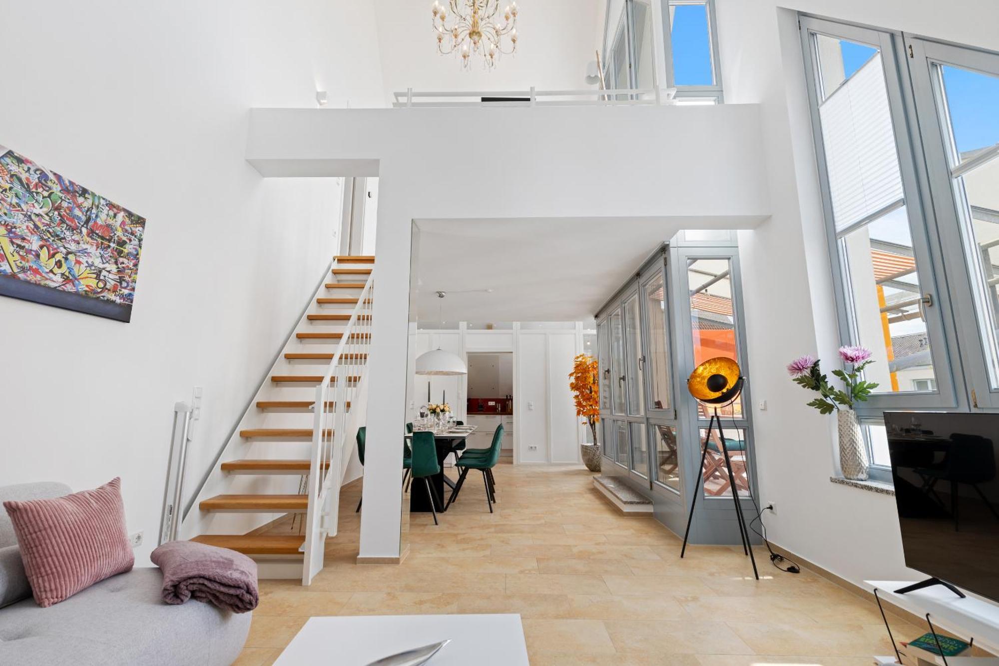 Helloflats - Luxus-Penthouse - Balkon - Parking - Zentrum - Therme - Naehe Flughafen Muc Erding Esterno foto